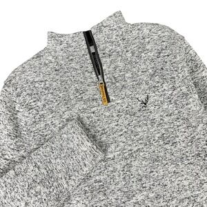 OS Trachten Sweater Stag Quarter Zip Outdoor Pullover Mens‎ S